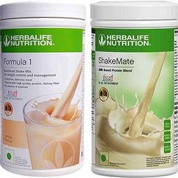 Herbalife Nutrition Weight loss Combo Pack New ShakeMate with Formula 1 Vanilla flavor (1000 gm) Protein Shake (500 g, 500 g, Vanilla, Unflavored)-17