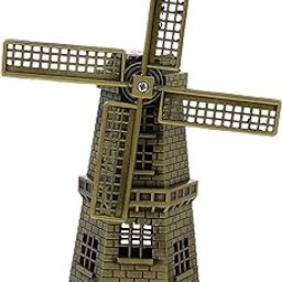 Ubervia 1 Set of Zinc Alloy Windmill Model Table Decoration for Home Book Shelf'-image-18