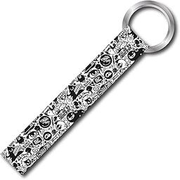 SIGNOOGLE 1 Pcs Cartoon Theme Lanyard keychain Holder Compatible For All Bikes Car Girls Kids Key Holder Tag Multicolored (6.00 x 1.00 Inch)-image-84