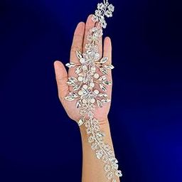 Hair Accessories For Women's & Girls For Wedding - Artificial Flowers & Pearl Style Juda Bun Accessories - Floral Bridal Brooch & Hair Pins - Hairstyle Decoration Bride Clips, Silver White Pearls-image-40