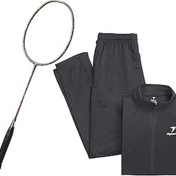 Flypower Badminton Racket Comet with Tracksuit Fly Run 02 Grey Size L, multicolor-picture-11