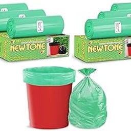 Newtone Premium Garbage Bags Medium Size 19x21 Inches|180 Bags (Pack of 6 Rolls with 30 Bags Each) for Dustbin Bag/Trash Bag (Green)-23