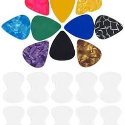 ATORSE 3xGuitar Pick Non-Slip Grip for Electric Bass Acoustic Guitar Clear 20pcs-image-19
