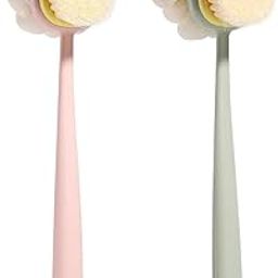 Double-sided Bath Brush Detachable Bathing Sponge Shower Ball With Long Handle For Exfoliating And Back Scrubbing Suitable For Bathing Back Body Bath Brush (pack of 1)-image-57