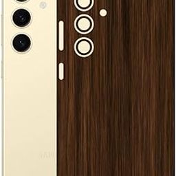 AtOdds - Samsung Galaxy S24 (5G) - Mobile Back Skin Sticker - Lamination - Back Screen Guard Protector Film Wrap (Coverage - Back+Camera+Sides) (Design - Dark Wood)-image-40