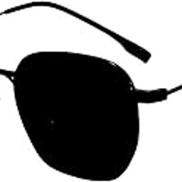 Classic Black Square Sunglasses with Thin Metal Frame | Unisex UV-Protected Minimalist Eyewear for Men & Women-picture-1