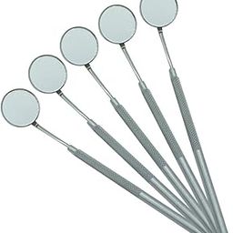 Medipulse Dental Mouth Mirror with Handle Oral Care Stainless Steel Dental Instruments (B-249) (5 pc)-image-86