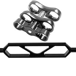 SAZ DEKOR Scuba Diving Light Clip Dual Ball Joint Arm Clamp for Underwater Camera-image-12