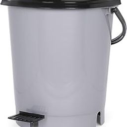 AIR O MATIC 12Ltr Plastic Pedal Dustbin, Trashbin, Wastebin with Handle Grey Color-18