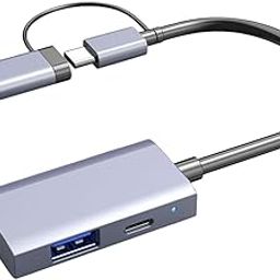 MERISHOPP 4 in 1 Card Reader High Speed Transmission Double Interface Replacement Gray|Computers/Tablets & Networking | Laptop & Desktop Accessories | Memory Card Readers & Adapters-picture-2