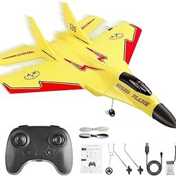 Amitasha 2 CH RC Plane Glider, Remote Control Airplane for Kids Adult Beginner - 2.4 Ghz RC Airplane Jet Foam Plane with Night Light, Easy to Fly - Gift for Boys Age 6-15-9
