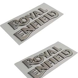 Gate 7 Fuel Tank Logo Monogram for Classic, Electra, Standard & Thunderbird 350cc (Set of 2, Silver)-image-4