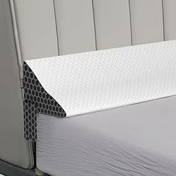 Orista™ Memory Foam Bed Wedge Headboard Mattress Gap Pillow | Gap Filler 0-8 Inch Between Headboard and Mattress with Side Pockets| King Size 78 x 10 x 6 Inch | Skin Friendly Cover-image-83