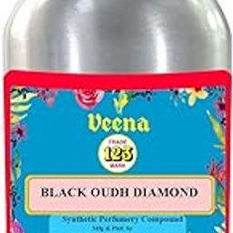 Veena Attar Perfume, Unisex, Popular Scent, Non-Alcoholic, Long Lasting Attar Oil, Concentrated Fragrance Oil Black Oudh Dimond-100ml-27