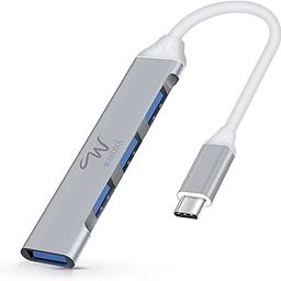 Wayona Type C USB Hub 4 Ports (1 USB 3.0 & 3 USB 2.0 Ports) Compatible for Data Transfer, Laptops, Pc, MacBook and Smartphones with Type C Port (Silver)-picture-25