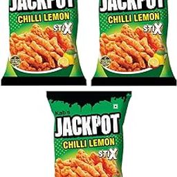 Kab's Jackpot Chilli Lemon Stix 80gm (Pack of 3)-image-44