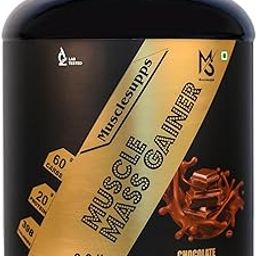 Musclesupps Muscle Mass Gainer Supplement 1:3 | 20g Protein | 60g Carbs | 398g Calories | For Muscle Mass Gain/Weight Gainer (Chocolate -3 Kg/ 6.6Lbs)-image-27