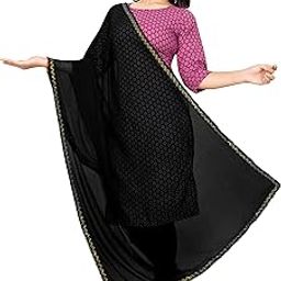 Women’s Lightweight Chiffon Solid Color Dupatta | Soft, Breathable, and Elegant Ethnic Scarf for Casual,Party, and Office Wear | Stylish and Comfortable Traditional Accessory-image-84