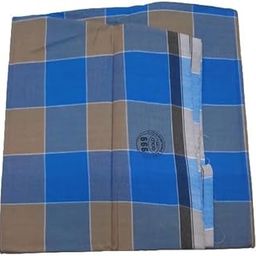 Checks Lungi - 999 Brand Blue based Model Lungi A36 Design-image-4