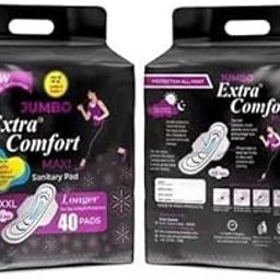 JATADHAR FAB Jumbo Extra Comfort Maxi (Sanitary Pads) | Xxxl (320Mm) | New Of Advance Gel Technology Overnight Protection Sanitary Pads With Wings For Women (Xxxl,Pack Of 1 Total 40 Pads)-picture-18
