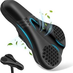 Optifit Bicycle Soft Saddle Foam Seat Cover, Thick Padding Superior Comfort, Advanced Gel Cushion Cover Waterproof Anti-Slip For Mountain Bike, Road Bikes, City Black-19