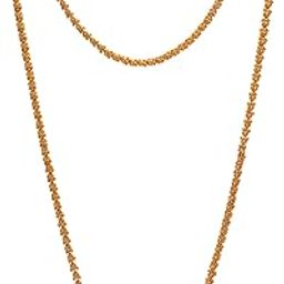 LONG 24" Mangalsutra MEDIUM length with tali one gram gold No.1135-image-22