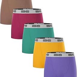 Womens Bamboo Boxer Briefs Underwear Soft Stretch Boy Shorts Panties for Women-image-48