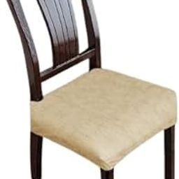 TRENDECOR Dining Chair Seat Cover Set of 6 Seater pcs are Easily Washable Stretchable and Comfortable for Dining Room Home Decor Slip Cover Universal Size-image-42