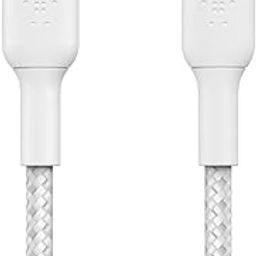 Belkin Apple Certified Braided Lightning to USB-C Charge and Sync Cable, 3.3 Feet / 1 Meters, White-8
