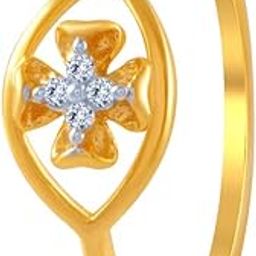 14k (585) Yellow Gold and American Diamond Ring for Women-image-46