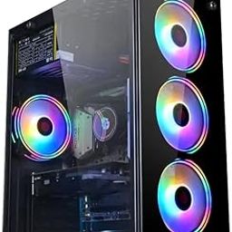KRYNORCXY Gaming Computer Desktop Pc Core i7-2600 CPU/HD 2000 Graphics/16GB Ram/HDMI/VGA/Ethernet/RGB Cabinet/Windows 10 Pro/Wi-fi (512GB SSD/1TB HDD)-4