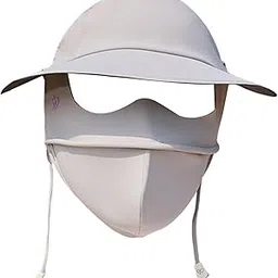 enakshi (label) Enakshi® Face Mask with Brim Reusable Portable Face Covering for Beach Travel Outdoor gray|Clothing, Shoes & Accessories | Costumes, Reenactment, Theater | Accessories | Masks & Eye Masks-picture-21