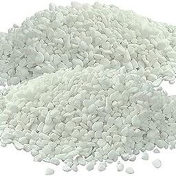 VANNEF Decorative Stones Marble Chips Pebble Stones for Aquarium Home Garden Indoor & Outdoor Decoration (White A, 950 gm)-image-17