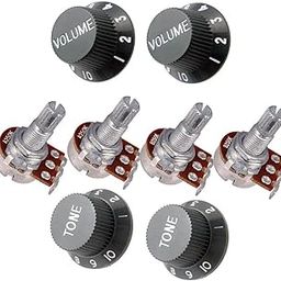 SECRET DESIRE Electric Guitar Potentiometer A250K B250K Volume Tone Control Knob Accessory-image-11