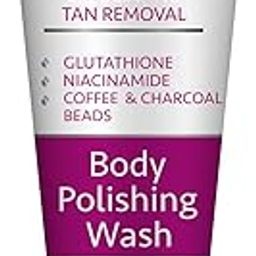 Vigini Exfoliating Pigmentation Dark Spot D Tan Removal Glutathione Charcoal Coffee Scrub Body Wash Instant Skin Glowing Brightening Radiance Moisturizing Polishing for Men Women - 100 ml-6