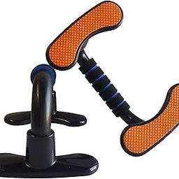 CRAZX plastic workout push-up stand handles set with non-slip bars, comfort foam grips and gloves for men and women (black)-image-77