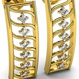 Classic Collection 18k (750) Yellow Gold and Diamond Stud Earrings-image-29
