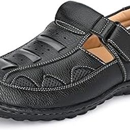 Mens Sandals Casual Fisherman Adjustable Sporty Summer Closed Comfortable Toe Sandals with Premium PU Padding (3678)-image-7
