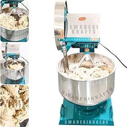 10kg Dough Kneader Machine Electric with 1hp Motor | Stainless Steel Atta Maker Machine Bowl (1.5mm) Suitable for Besan Atta, Maida, Other Besan Products A1-picture-1