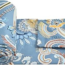 Mayas Collection Glace Cotton Single Bed Quilt Cover/Duvet Cover/Rajai Cover/Blanket Cover with Zipper (60X90 Inches,Multicolour) (Yellow)-image-94