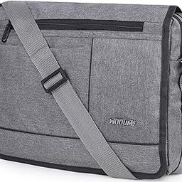 14.1 Inch Laptop Holding Capacity One Side Bag Shoulder Bag Messenger Bag Office Bag/Travel Side Bag Water Resistant Material Travel Cross Body Bag - Tgrey-image-65