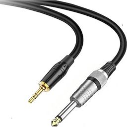 SeCro 6.35mm (1/4 inch) Male Mono Plug to 3.5mm Male Audio Jack Guitar Cable (16.4FT [5 Meters])-29