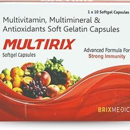 Multirix Multivitamin, Multimineral & Antioxidant Softgel Capsules, 10 Capsules, Immunity Support-picture-27