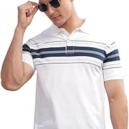 Regular Fit Polo T-Shirt for Men| Printed Polo T-Shirt | Cotton Polo T Shirt-image-19
