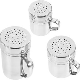 OFFSCH Upgrade Your Kitchen with 3 Stainless Steel Shaker Dusters Sugar Flour Cocoa Powder-image-20