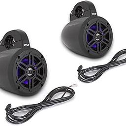 Pyle Waterproof Rated Bluetooth Marine Tower Speakers & Led Lights (4 ' -Inch, 300 Watt) Plmrlewb47Bb-picture-19