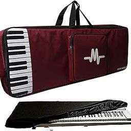 Mexa keyboard bag Compatible with casio cts200 / cts100 / cts300 / cts195 keyboard padded quality with dust cover.-23