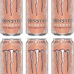 Monsters Energy Drink Ultra Peach Keen, Zero Sugar Energy Drink, Each 500ml X Pack of 6 (From UK)-14