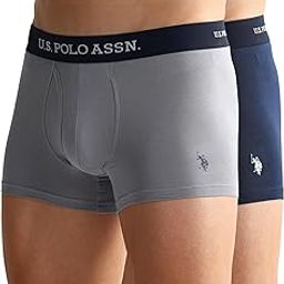Men's Cotton Blend Classic Solid Trunks-28