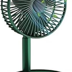 KAPEESH INTERNATIONAL USB Rechargeable High Speed Table Desk Fan Small Desk Air with for Travel, Outdoor, Home, Office, Kitchen, Picnic, Kids -Adjustable (Green Fan)-image-47